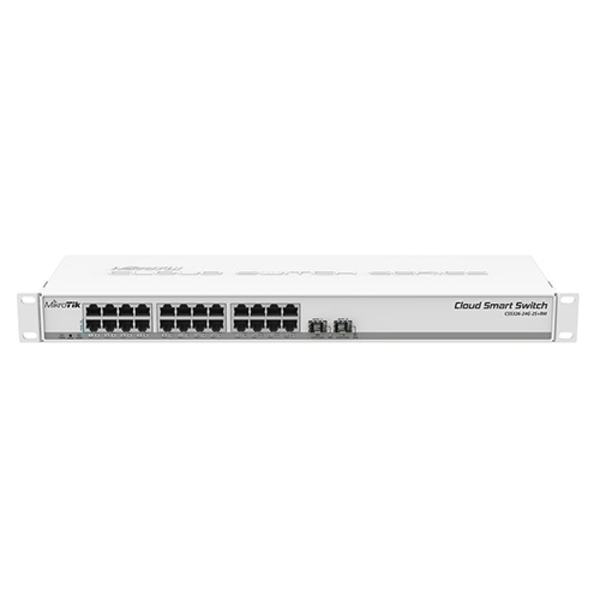 MikroTik CSS326-24G-2S+RM, Switch Front